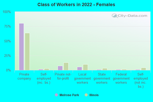 Class of Workers in 2022 - Females