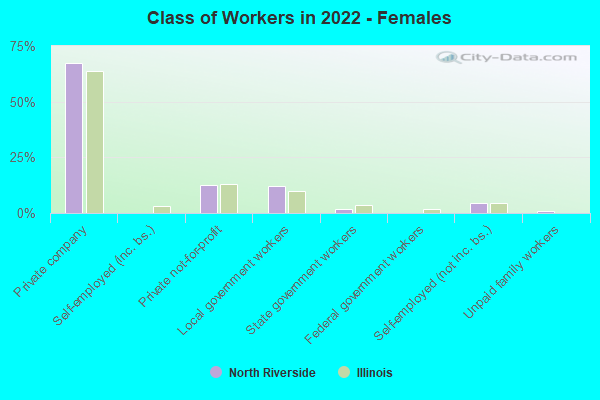 Class of Workers in 2022 - Females