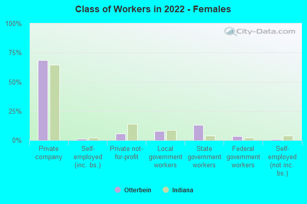 Class of Workers in 2022 - Females