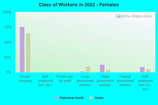 Class of Workers in 2022 - Females