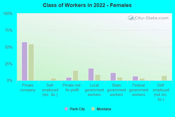 Class of Workers in 2022 - Females