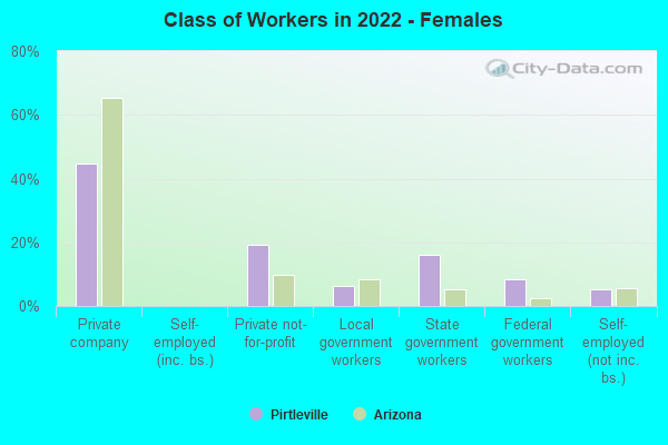 Class of Workers in 2022 - Females