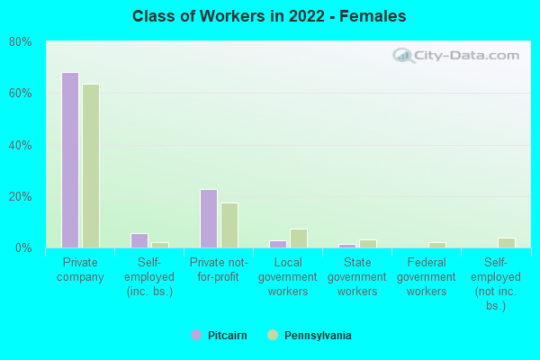 Class of Workers in 2022 - Females