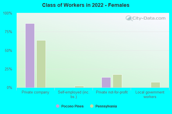 Class of Workers in 2022 - Females