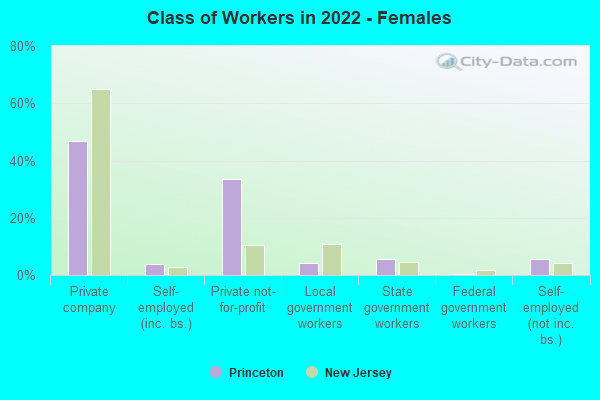 Class of Workers in 2022 - Females