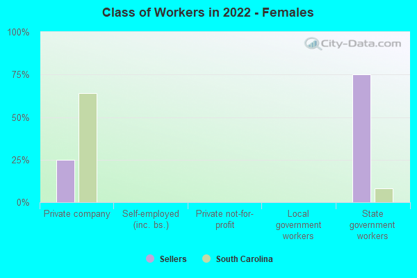 Class of Workers in 2022 - Females