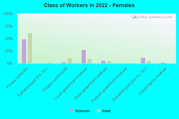 Class of Workers in 2022 - Females