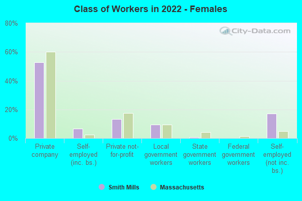 Class of Workers in 2022 - Females