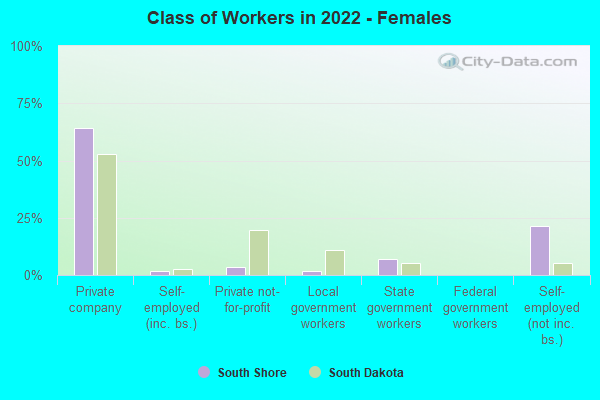 Class of Workers in 2022 - Females