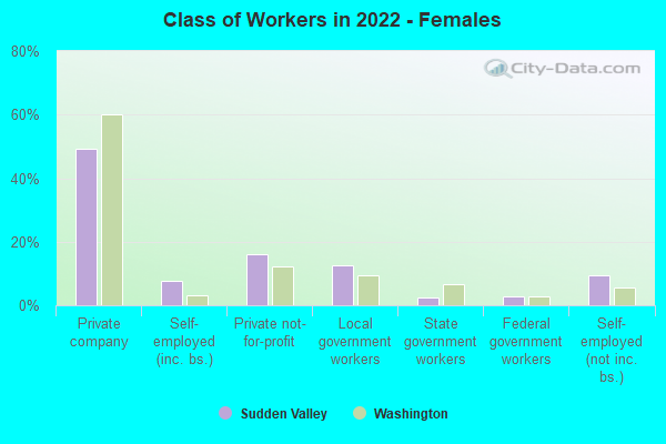 Class of Workers in 2022 - Females