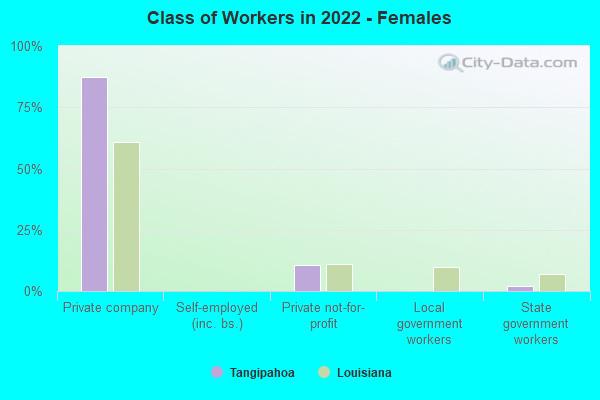 Class of Workers in 2022 - Females