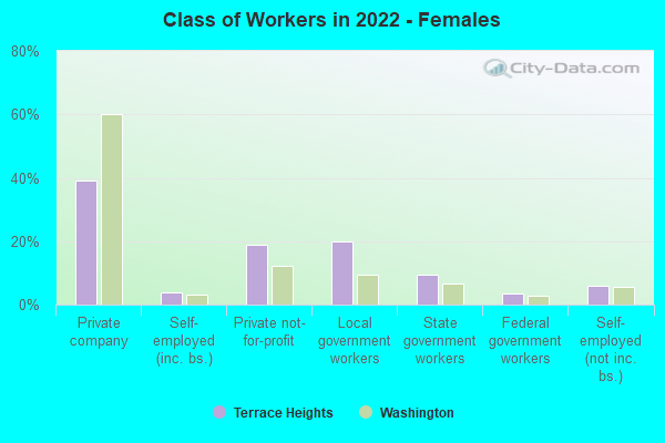 Class of Workers in 2022 - Females