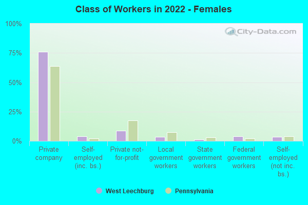 Class of Workers in 2022 - Females