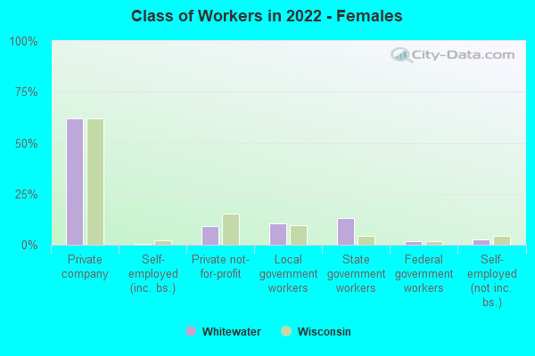 Class of Workers in 2022 - Females