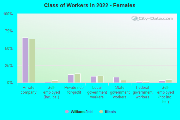 Class of Workers in 2022 - Females