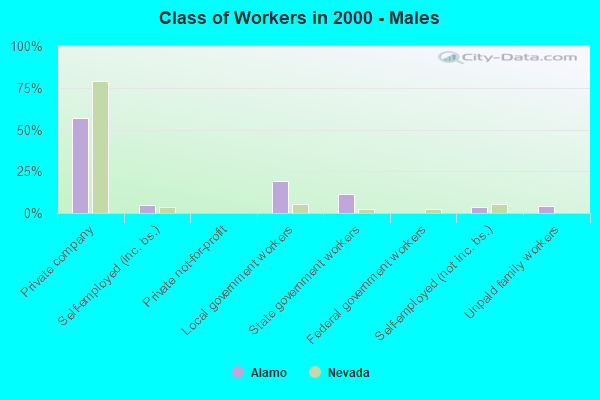 Class of Workers - Males