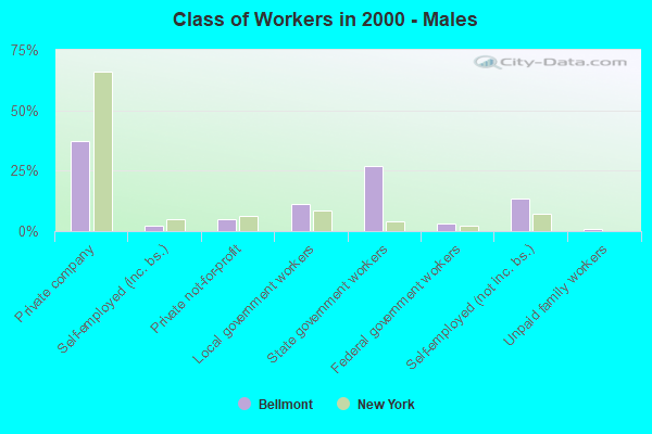 Class of Workers - Males