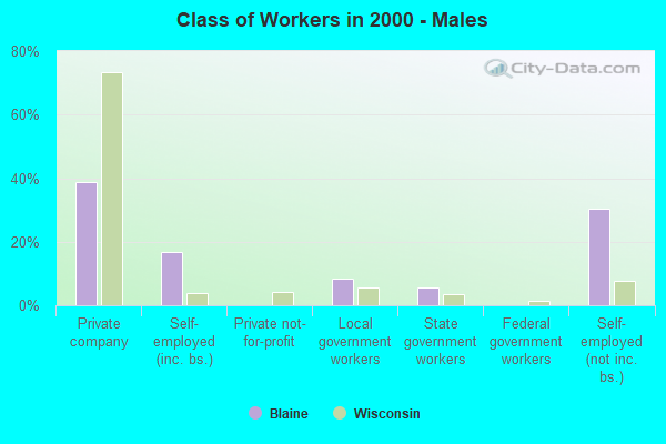 Class of Workers - Males