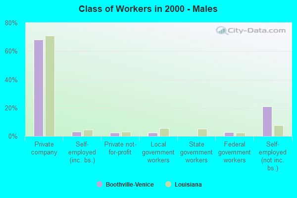 Class of Workers - Males