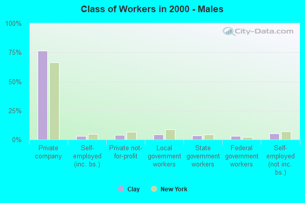 Class of Workers - Males