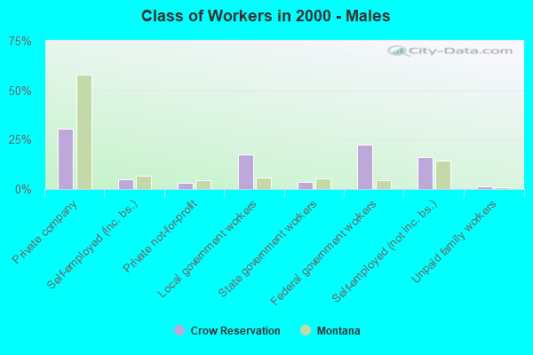 Class of Workers - Males