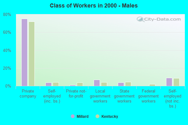 Class of Workers - Males