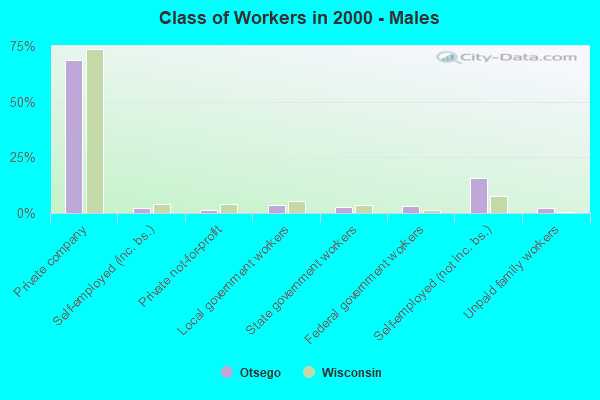 Class of Workers - Males