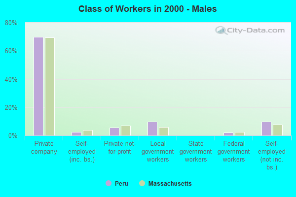 Class of Workers - Males