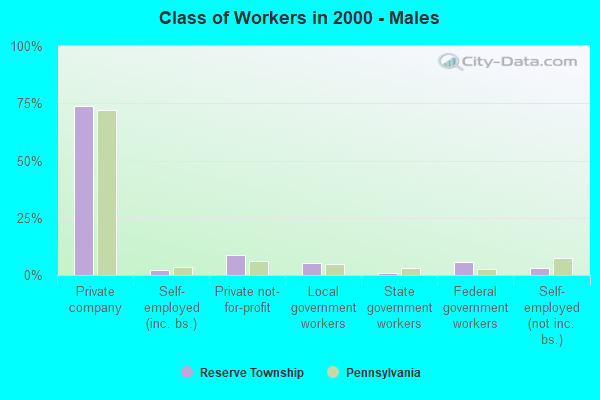 Class of Workers - Males