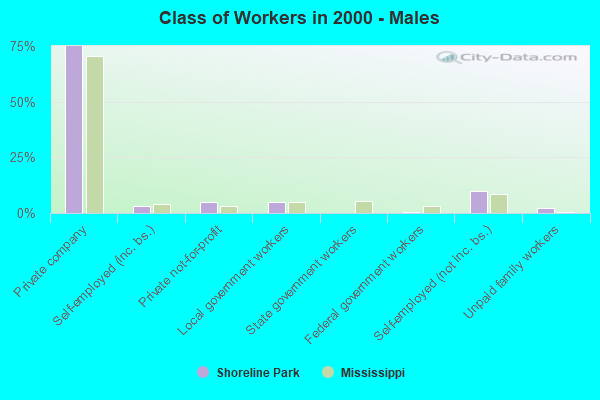 Class of Workers - Males