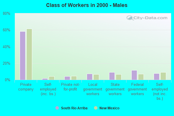 Class of Workers - Males