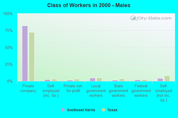 Class of Workers - Males