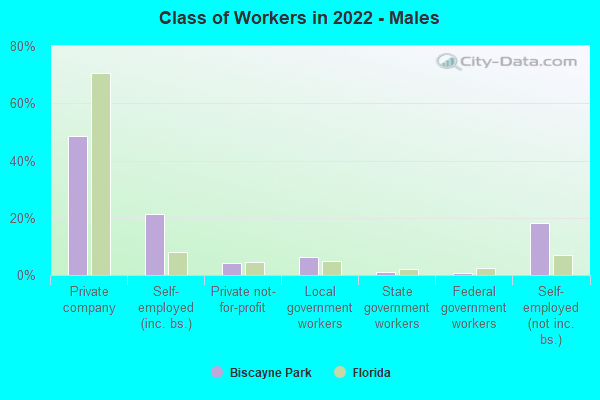 Class of Workers in 2022 - Males