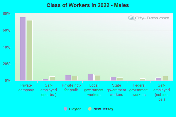 Class of Workers in 2022 - Males