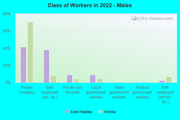 Class of Workers in 2022 - Males