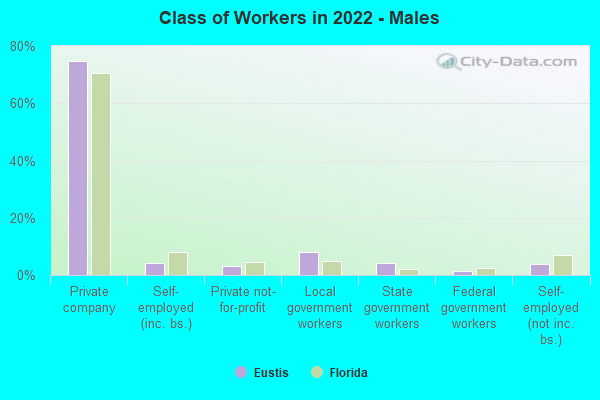 Class of Workers in 2022 - Males