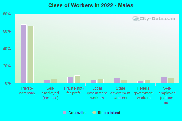 Class of Workers in 2022 - Males