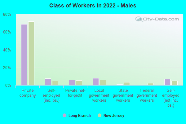 Class of Workers in 2022 - Males