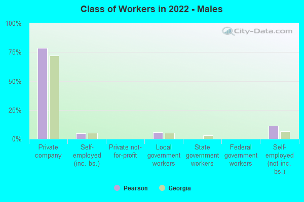 Class of Workers in 2022 - Males