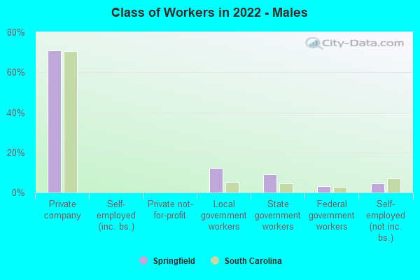 Class of Workers in 2022 - Males