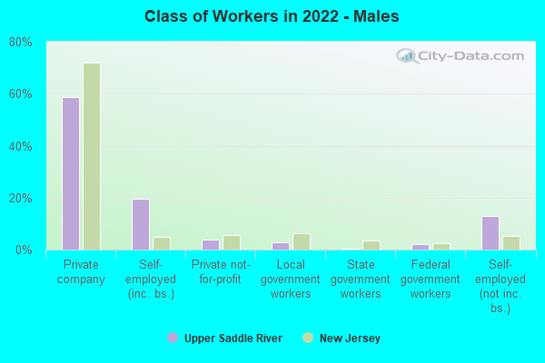 Class of Workers in 2022 - Males