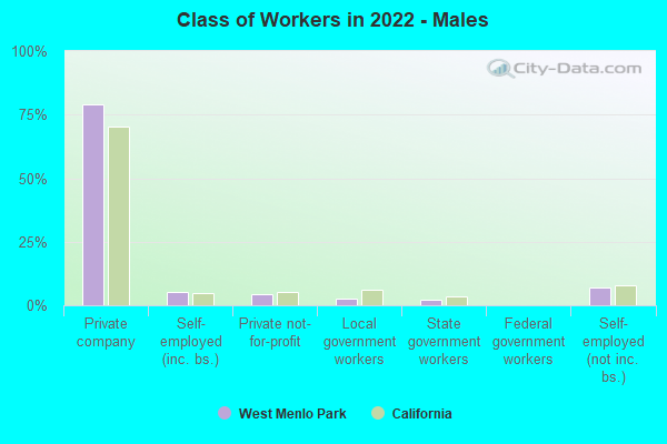 Class of Workers in 2022 - Males