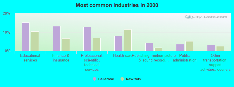 Most common industries 