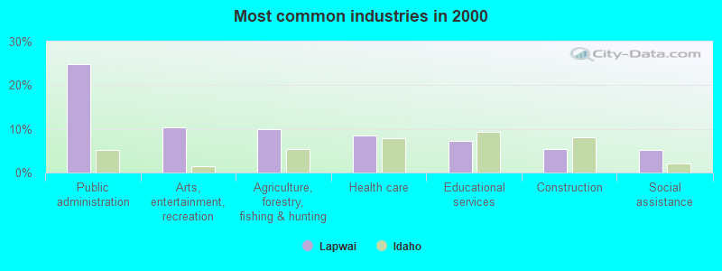 Most common industries 