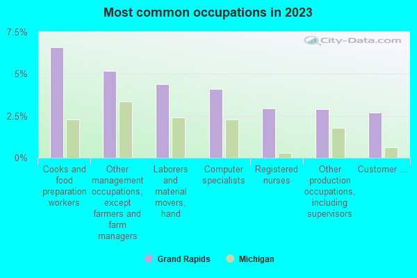 Most common occupations in 2019