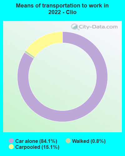 Means of transportation to work in 2022 - Clio