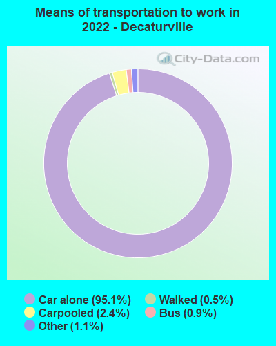 Means of transportation to work in 2022 - Decaturville