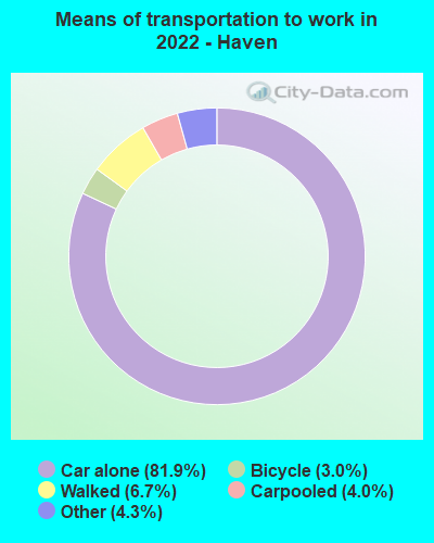 Means of transportation to work in 2022 - Haven