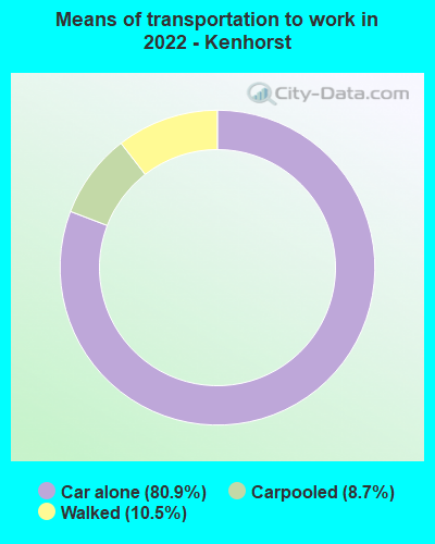 Means of transportation to work in 2022 - Kenhorst