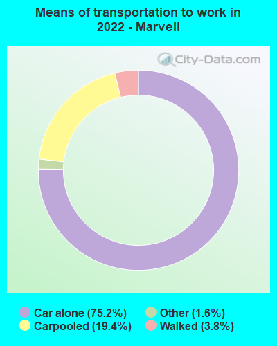 Means of transportation to work in 2022 - Marvell